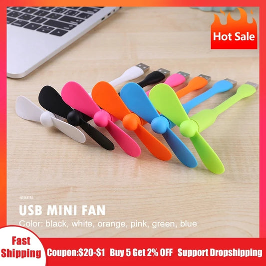 TRENDS Mini USB Fan Flexible Bendable Fan